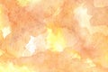 Watercolor abstract background with gentle orange and yellow colors