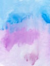 Watercolor abstract  background, hand-painted texture, watercolor pink, blue and purple stains. Design for backgrounds, wallpapers Royalty Free Stock Photo