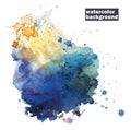 Watercolor abstract background. Hand painted Royalty Free Stock Photo