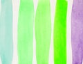 Watercolor abstract background with multicolored vertical stripes, hand drawing Royalty Free Stock Photo