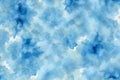 watercolor Abstract blue Batik texture Background