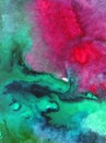 Watercolor abstract bright colorful textural background handmade . Painting of cave underwater ocean sea coast Royalty Free Stock Photo