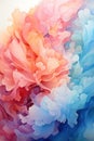 Watercolor abstract colorful background, flowers, vertical background. AI generative Royalty Free Stock Photo