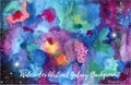 Watercolor abstract Galaxy background Royalty Free Stock Photo