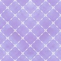 Watercolor abstract geometric purple stripe plaid seamless pattern with white decoration contour line Royalty Free Stock Photo