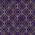 Watercolor abstract geometric seamless pattern. Arab tiles. Kaleidoscope effect. Watercolour vintage mosaic texture Royalty Free Stock Photo