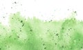 Watercolor abstract green spot, blot. Colorful vintage background, reminiscent of a forest landscape. Green outlines of the silhou