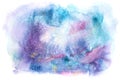 Watercolor abstract painting. Water color drawing. Watercolour blots texture background. Royalty Free Stock Photo