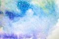 Watercolor abstract painting. Water colour drawing. Colorful blots texture background. Royalty Free Stock Photo