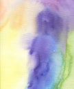 Watercolor abstract pastel background, hand-painted texture, watercolor purple, yellow, and green stains. Design for backgrounds