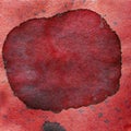 Watercolor abstract red background paint color