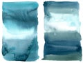 Watercolor abstract sea texture. Hand painted sea or ocean abstract background. Aquatic illustration for design, print