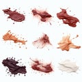 Watercolor Abstract Stains with Drip Effect Royalty Free Stock Photo