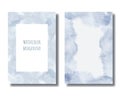 Watercolor abstract template set. Hand painted background. Vector EPS. Royalty Free Stock Photo