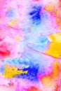 Watercolor abstract vivid image