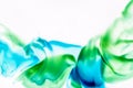Watercolor and acrylic abstract. Colorful background. Mix, splashes and drawings of colors:  blue, turquoise, green, white Royalty Free Stock Photo