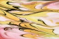 Watercolor and acrylic abstract. Colorful background. Mix, splashes and drawings of colors: yellow, red, green, brown, white Royalty Free Stock Photo