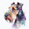Painting Pet Dog Terrier face Royalty Free Stock Photo