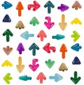 Watercolor arrows pointers