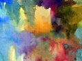 Watercolor art background abstract colorful textured