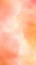 Watercolor art background. Old paper. Peach Fuzz texture for cards, flyers, poster, banner.