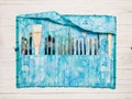 Watercolor artist brushes in a case Royalty Free Stock Photo