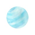 Watercolor astronomy science planet Uranus Royalty Free Stock Photo