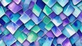 Watercolor Aurora gradient color crystal interlaced background Generative AI