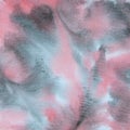 Watercolor background with coral and black
