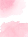 Watercolor background design pink blob Royalty Free Stock Photo