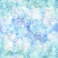 Watercolor background image - flowers and herbs.. Seamless pattern. Use printed materials, signs, items, websites, maps, posters,