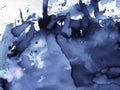 Watercolor background of indigo color.