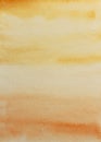 Watercolor background of a orange and yellow gradient