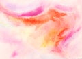 Watercolor background pink rosy orange blend