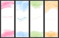 Watercolor background. A set of layouts for the design of postcards, invitations, covers, posters, flyers, posters