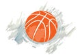 Watercolor Basketball design.