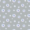 Watercolor bitcoin bubble pattern. Virtual money concept. Illustration for design, print or background