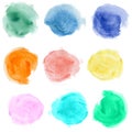 Watercolor blobs Royalty Free Stock Photo