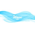 Watercolor blue ocean sea wave Royalty Free Stock Photo