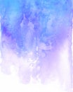 Watercolor blue and purple background flow