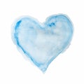 watercolor blue shape heart. High quality photo