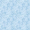 Watercolor blue snake skin seamless pattern