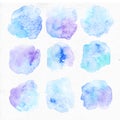 Watercolor blue splash, watercolor texture, watercolor elements background