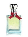 Watercolor bottle of perfume isolated on white background. Hand painted element. For design, textile and background. Royalty Free Stock Photo