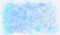 Watercolor bright hand drawn illustration background. Blue aquarelle brush strokes. Abstract paint paper texture, isolated stain Royalty Free Stock Photo