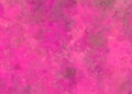 Watercolor bright pink brush splashed painting with spots and fringe texture. Fantasy romantic tie dye wallpaper.