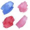Watercolor brush strokes. Paper texture Royalty Free Stock Photo