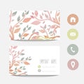 Watercolor business card