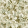 Watercolor Camouflage Pattern with Green and Brown Leaf Textures. Royalty Free Stock Photo