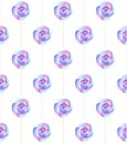 Watercolor candy and lolipop seamless pattern on a white background